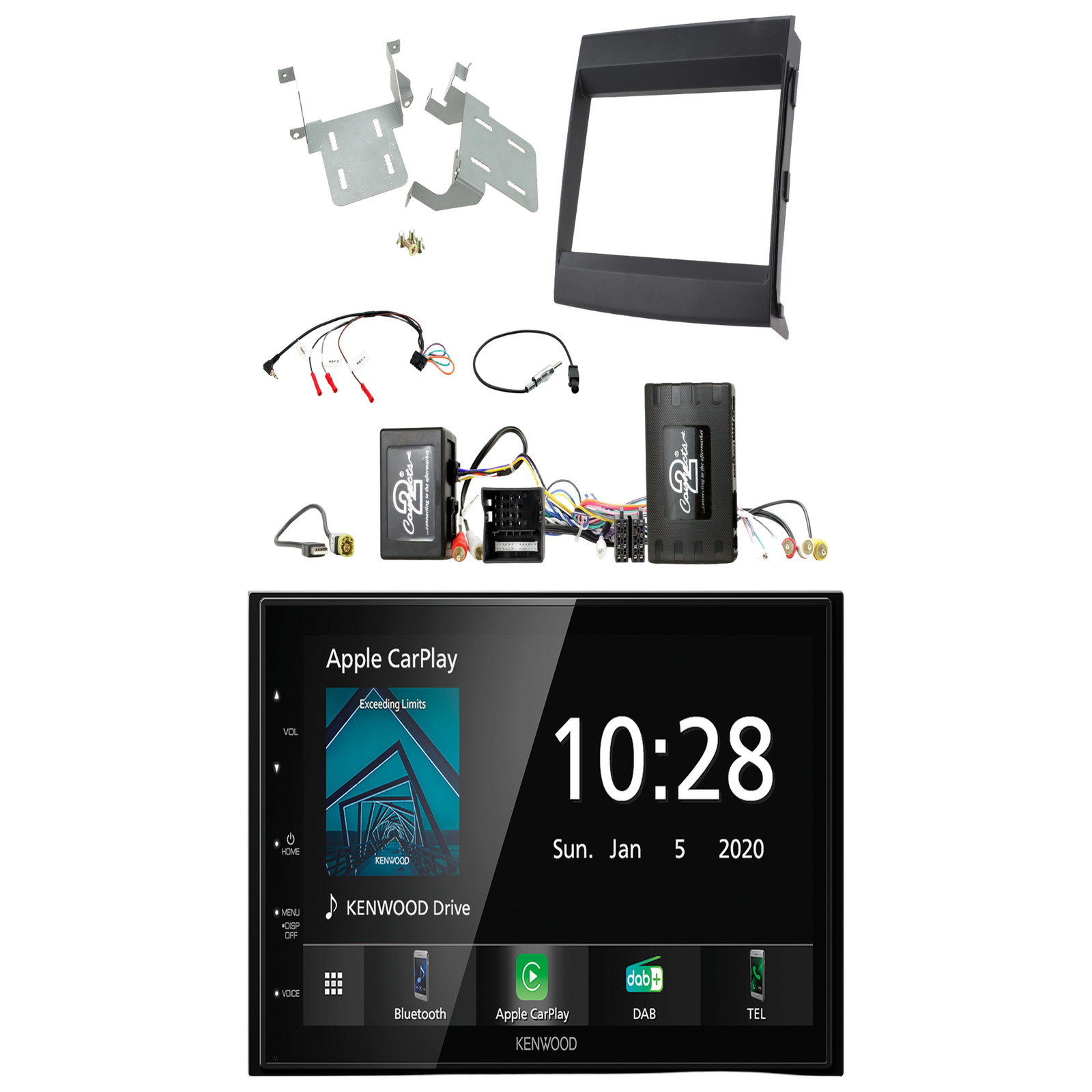 Kenwood DMX5020DABS Radio DAB With Fitting Kit For Porsche Cayenne 2011-2016