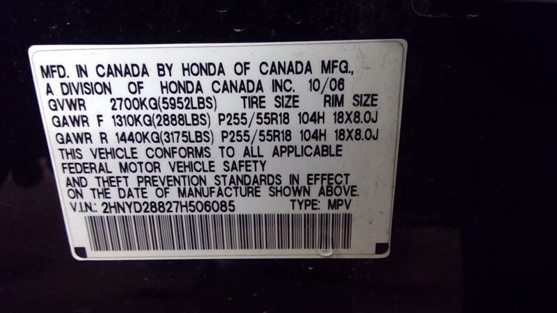 XM Satellite US Market Sport Fits 07-09 MDX 100665