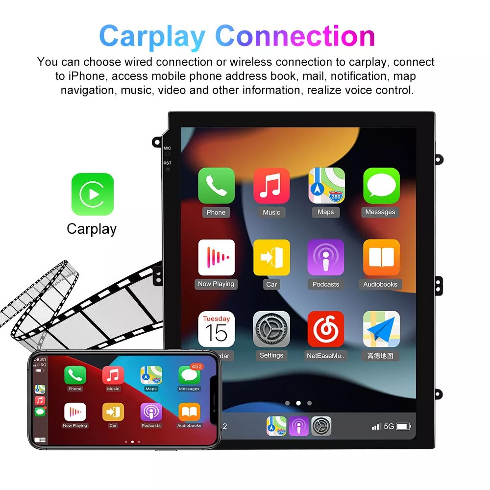 PLUG &PLAY Car Stereo Radio Android Auto Carplay For Cadillac Escalade 2007-2014