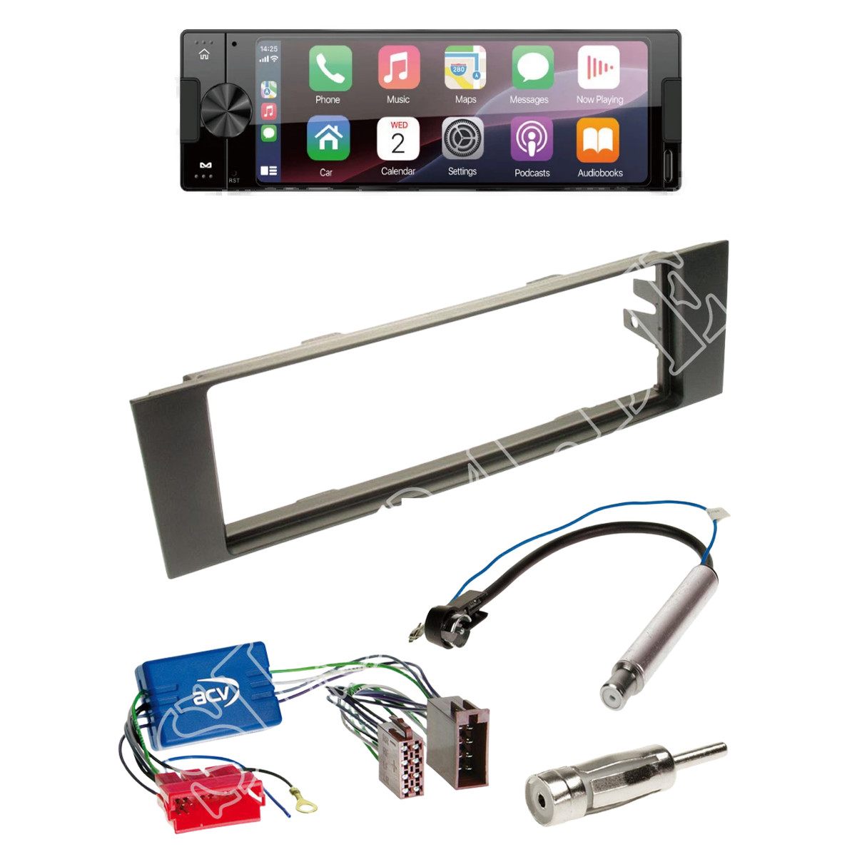 Ampire CPR60 radio DAB + Bluetooth with installation kit for Audi A3 (8P) from 05/2003