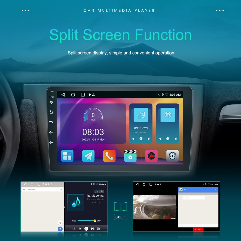 Apple Carplay For Toyota Camry 2006-2011 Android 15 Car Sterreo Radio Fit JBL