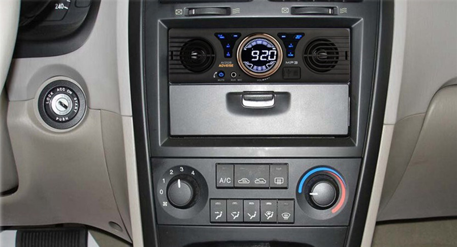 Bluetooth Car FM Radio MP3 Player USB Classic Stereo Audio Receiver AUX 2Speaker