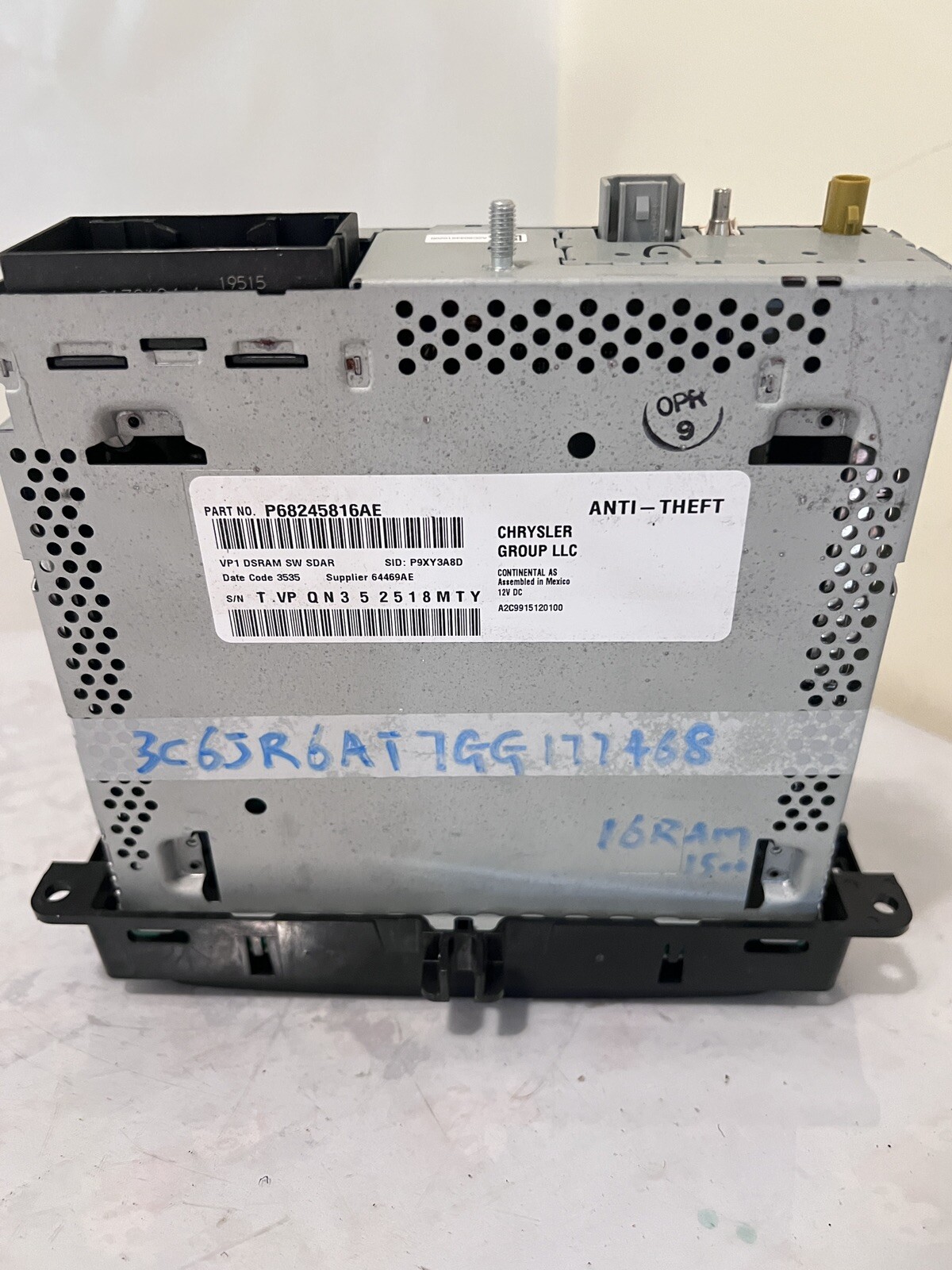 2016 Dodge Ram 1500 AM FM Radio CD Player Receiver OEM P68245816AE