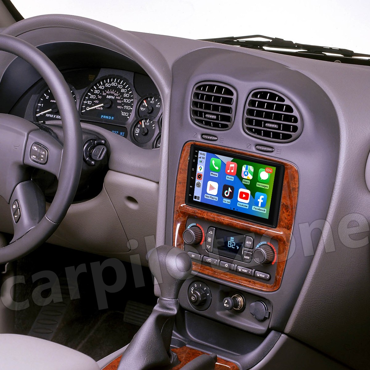 For 2002-2004 Oldsmobile Bravada Android Auto & CarPlay Stereo Radio GPS 7″ RDS