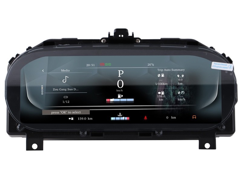 JAGUAR F TYPE 2013-20 12.3″ DIGITAL SPEEDOMETER CARPLAY ANDROID AUTO YB3051 LHD