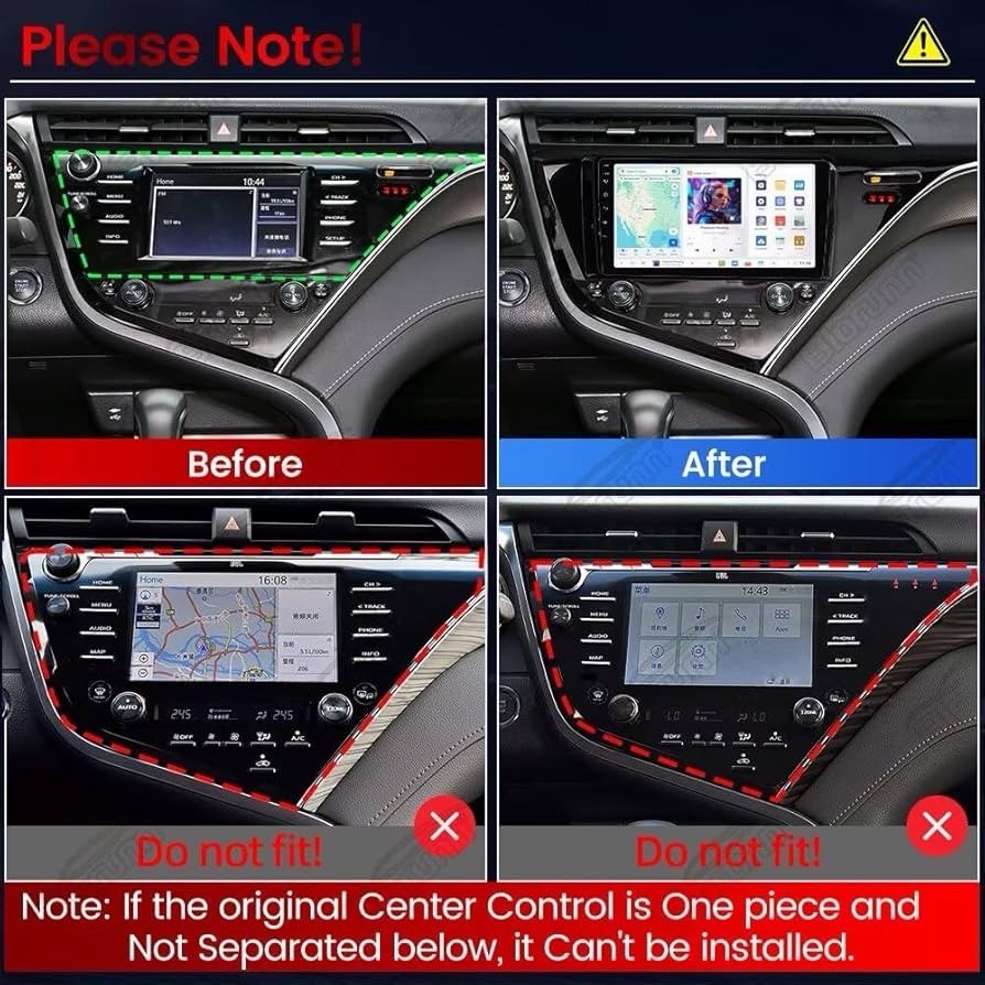 Car Radio Stereo for Toyota Camry 2018-2020-4GB RAM 64GB ROM, Biorunn 8-Core