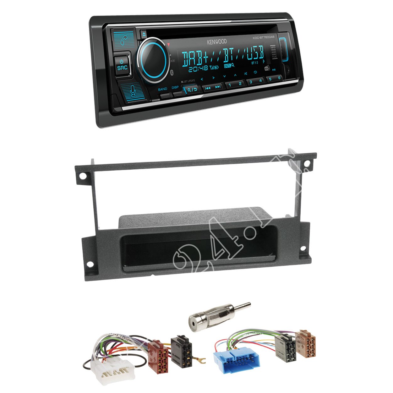 Kenwood KDC-BT760DAB Radio DAB Bluetooth with installation kit for Suzuki Ignis