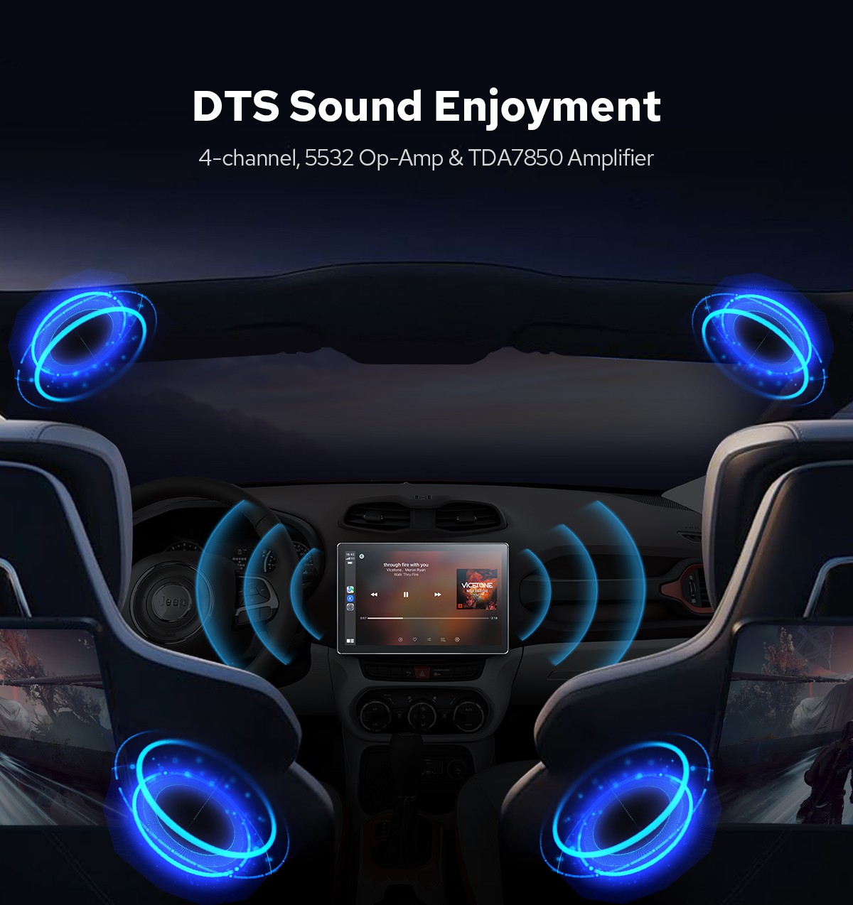 12G RAM 256G ROM HD 11.5 inch Universal Bluetooth Car Stereo Support 360 Cameras