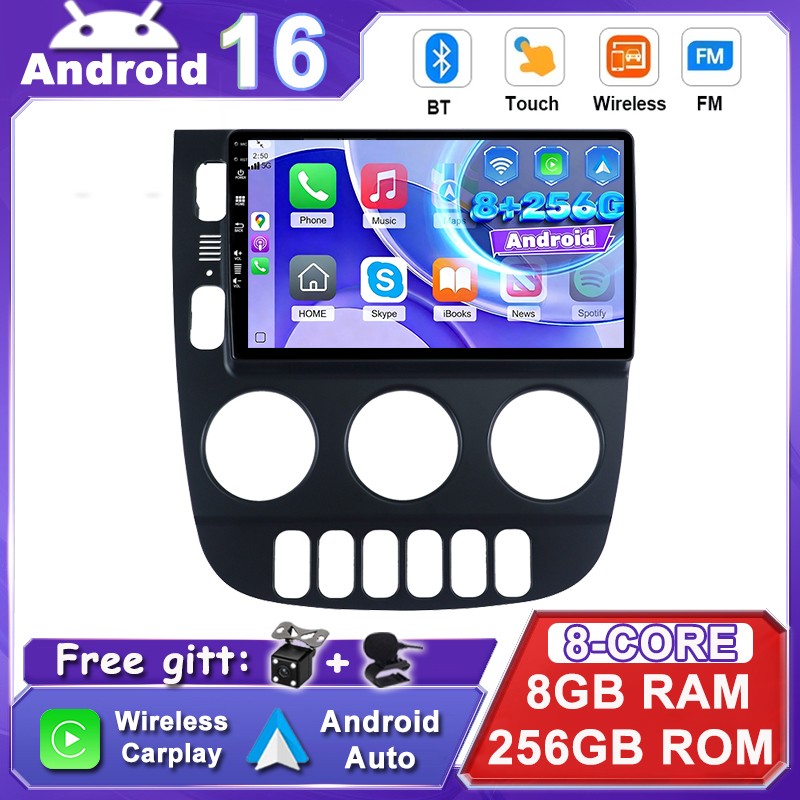 Car Stereo Android16 CarPlay For Mercedes Benz W163 ML320 AMG ML500 350 GPS Navi