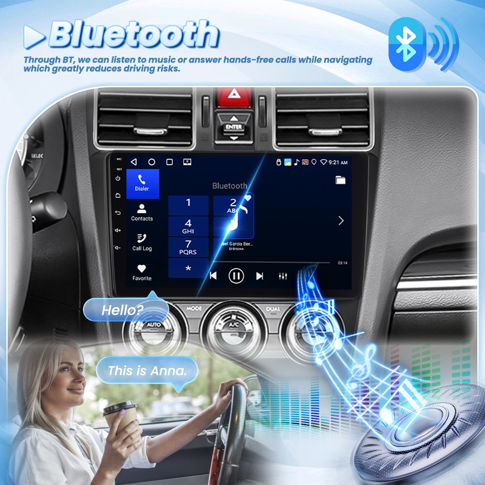 4+64GB 9” For Subaru Forester XV WRX 2015-18 Carplay Car Stereo Wifi Radio GPS