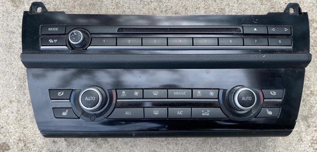 BMW 5 Series F10 M5 Heater Controls A/C Climate Control Panel