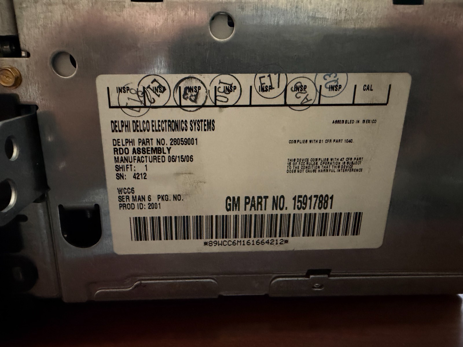 2003-2006 GMC Silverado Sierra Tahoe Yukon Suburban Radio CD Changer