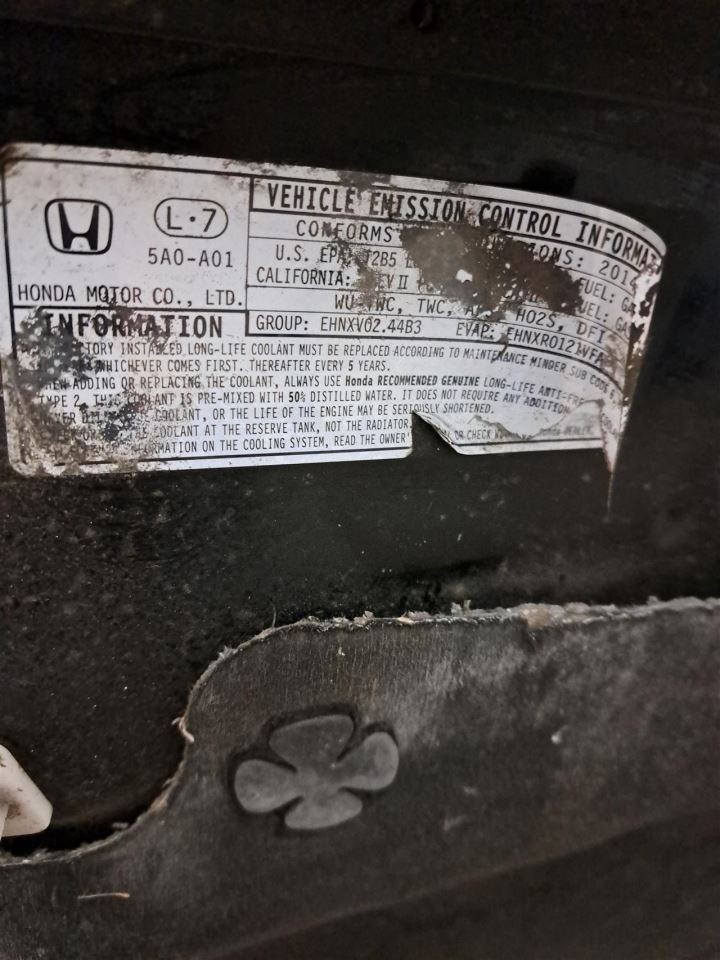 2014 Accord Stereo Radio Radio/Receiver Sku#4346925