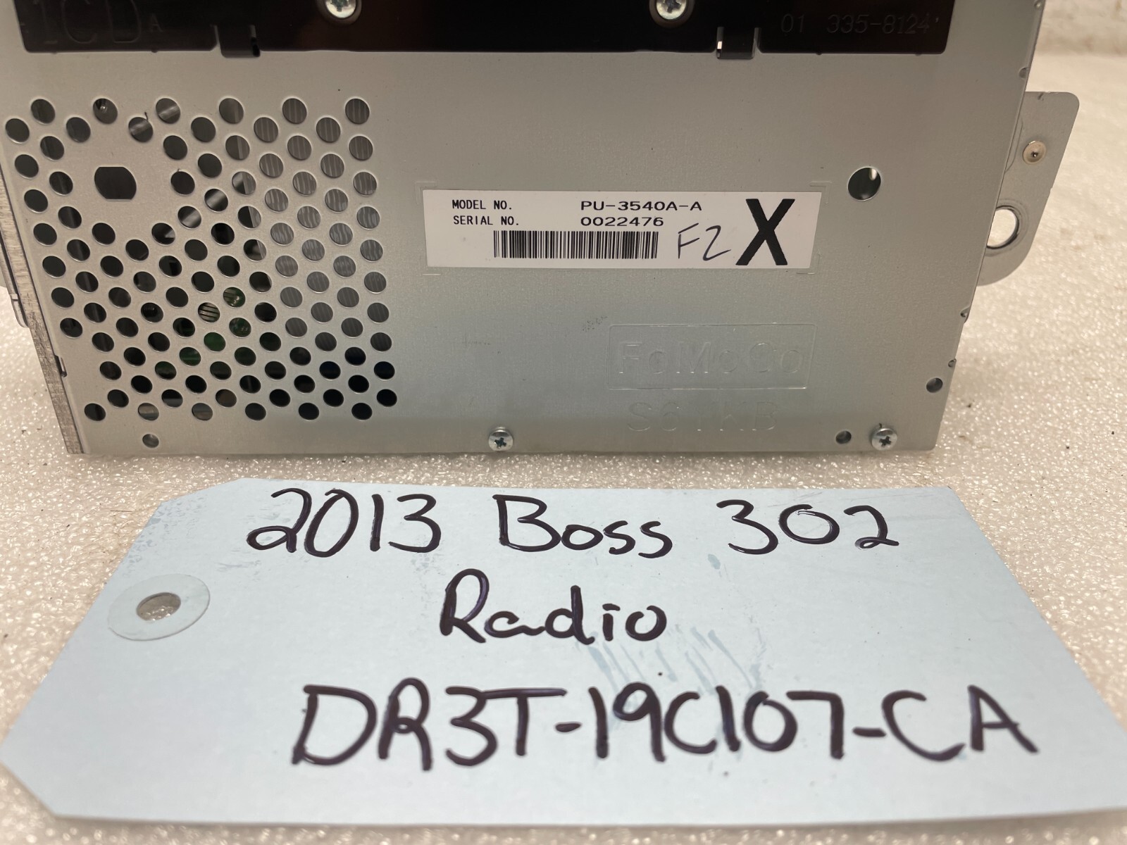 13 FORD MUSTANG 5.0 BOSS 302 OEM RADIO STEREO HEAD UNIT ONLY 2K! DR3T-19C107-CA