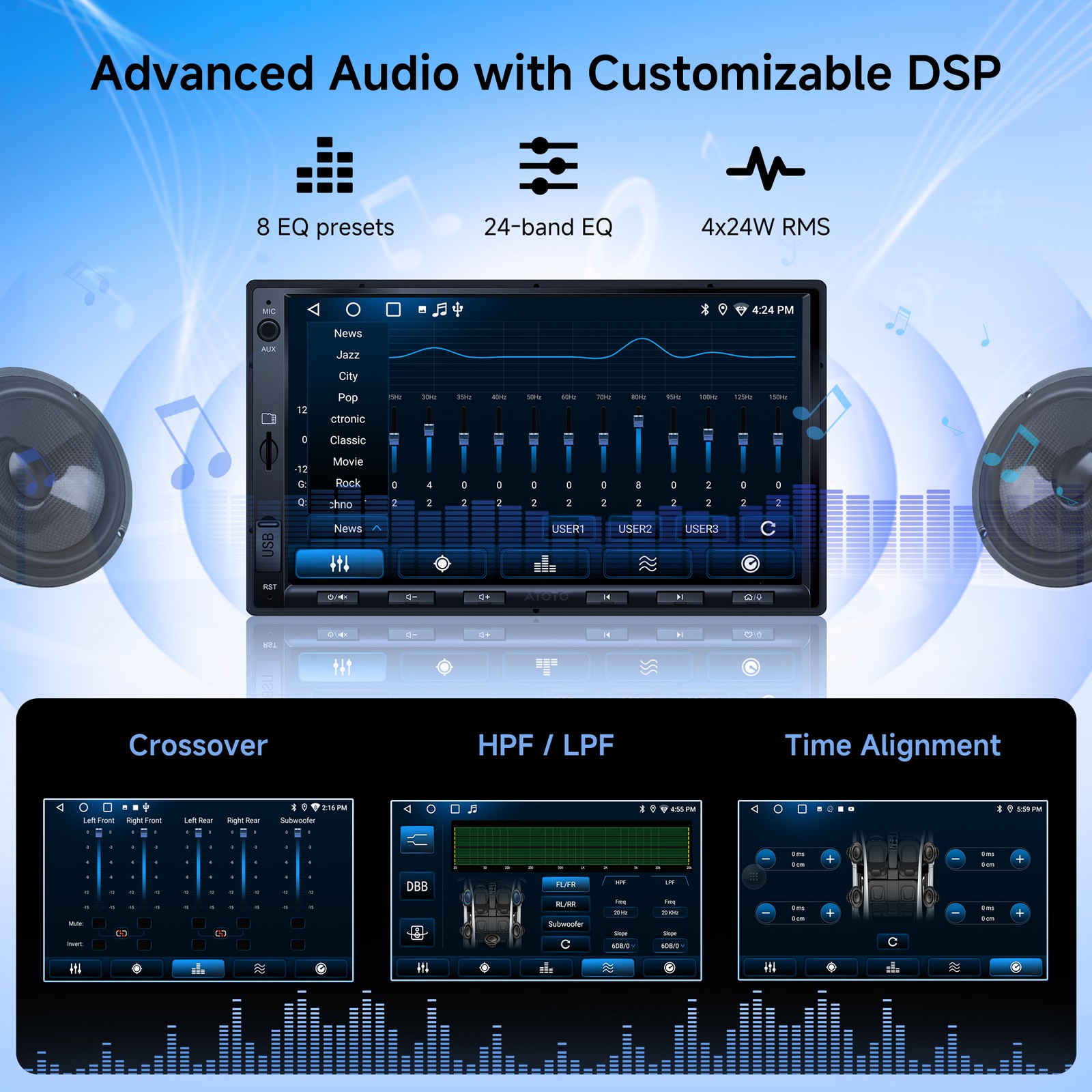 NEW ATOTO F7 SE 7IN 2DIN Car Stereo Audio Reciver CarPlay/Android Auto/Bluetooth