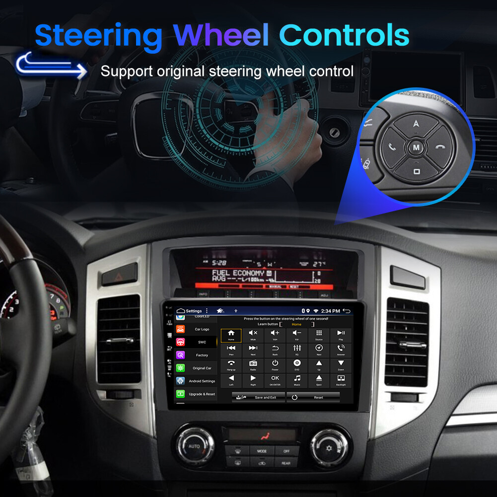 CarPlay Car Stereo For Mitsubishi Pajero 2006-2016 Android 14 GPS Navi 6GB+128GB