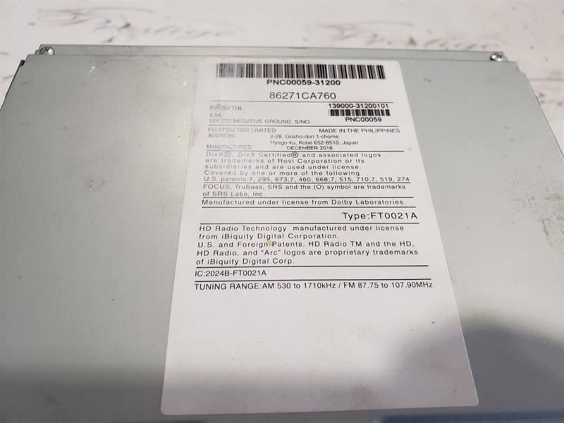 Audio Equipment Radio Receiver With Navigation Fits 17 BR-Z OEM
