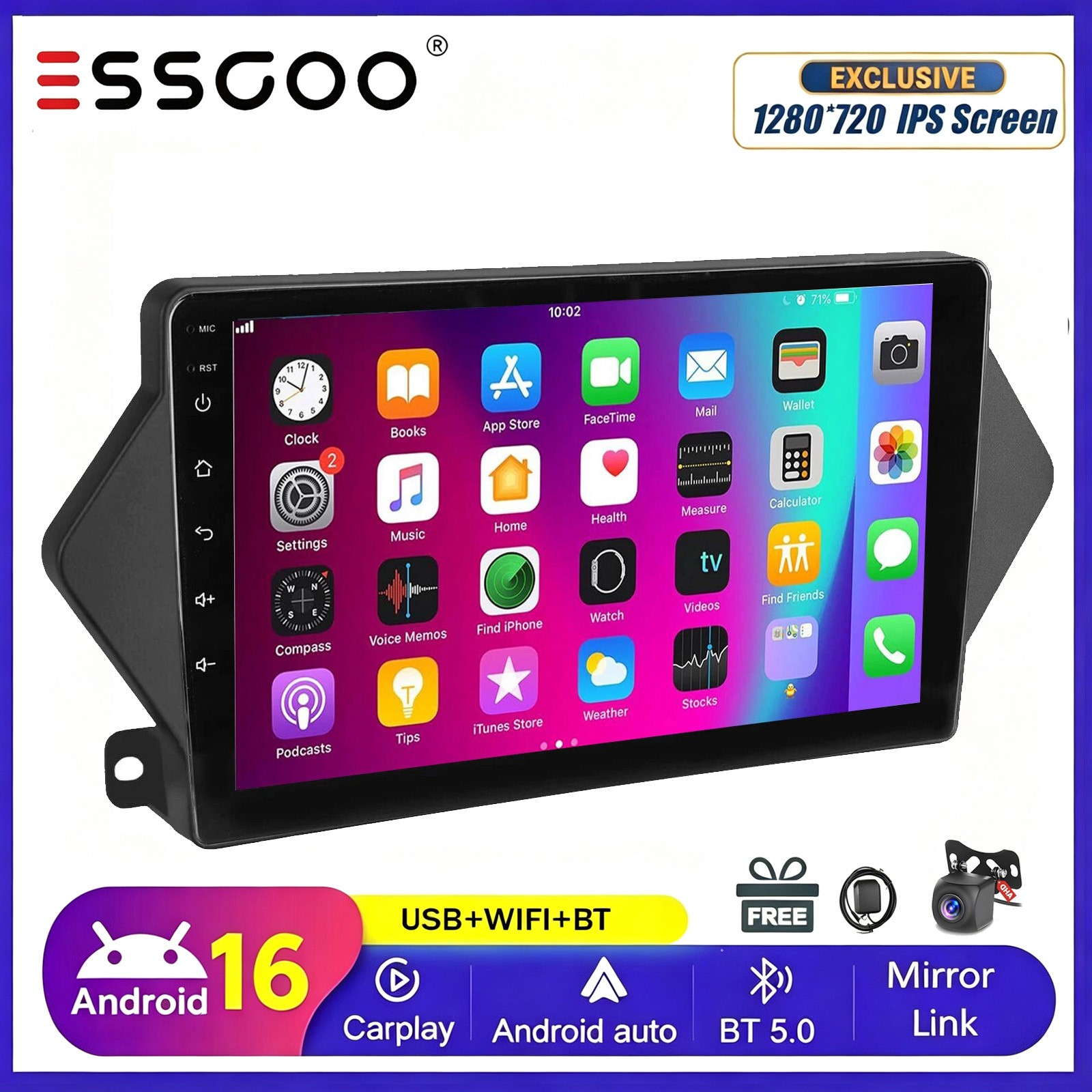 For Honda Acura MDX 2007-2013 2G+16GB Android 16 Carplay Car Stereo Radio+CMA