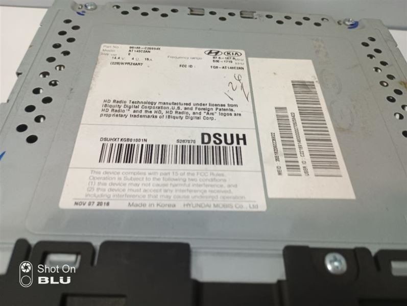 2017 SONATA Radio Receiver, 10309487 (10309487