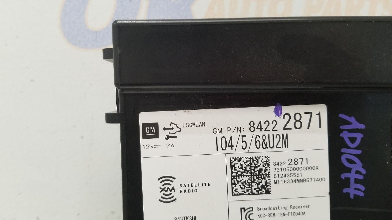 17 GMC SIERRA DENALI 1500 RADIO AUDIO RECEIVER 84222871
