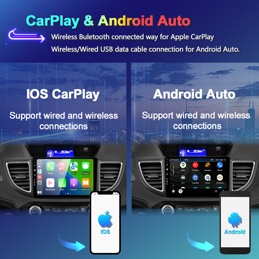 128GB Car Stereo CarPlay For Honda CRV 2012-2016 Navi GPS Android Head Unit DSP