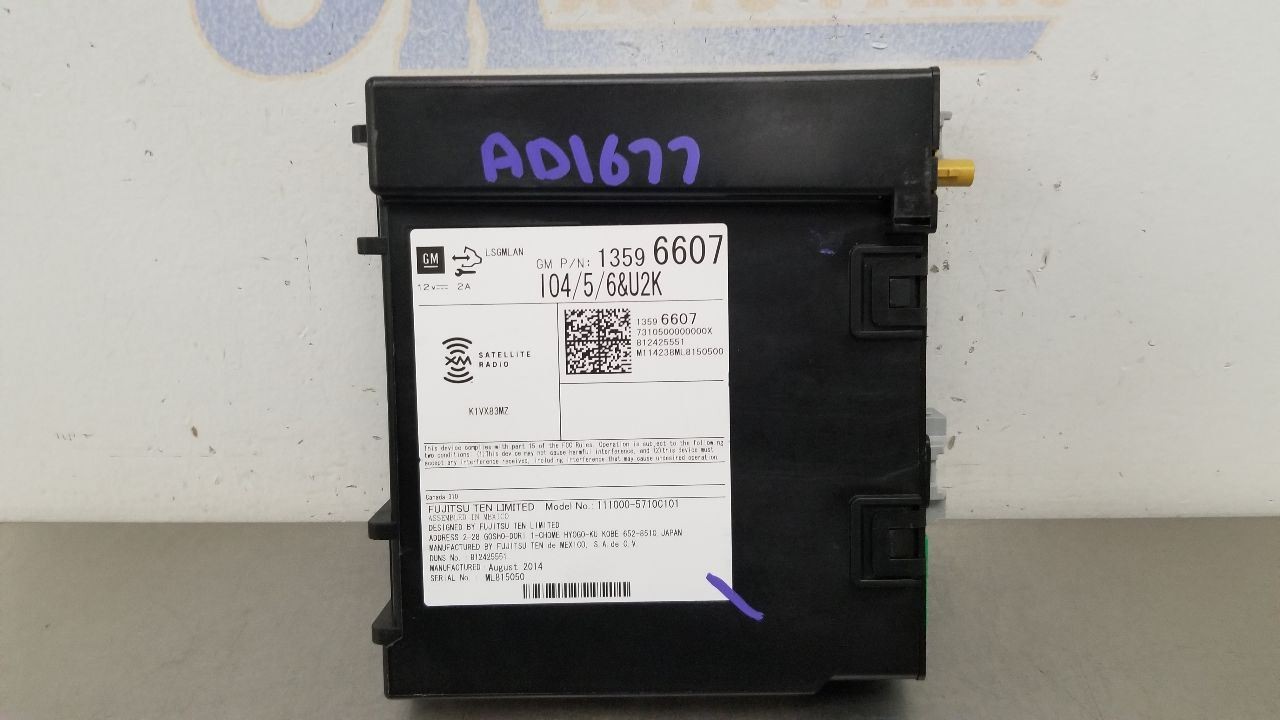 15 GMC SIERRA 1500 RADIO AUDIO RECEIVER 13596607