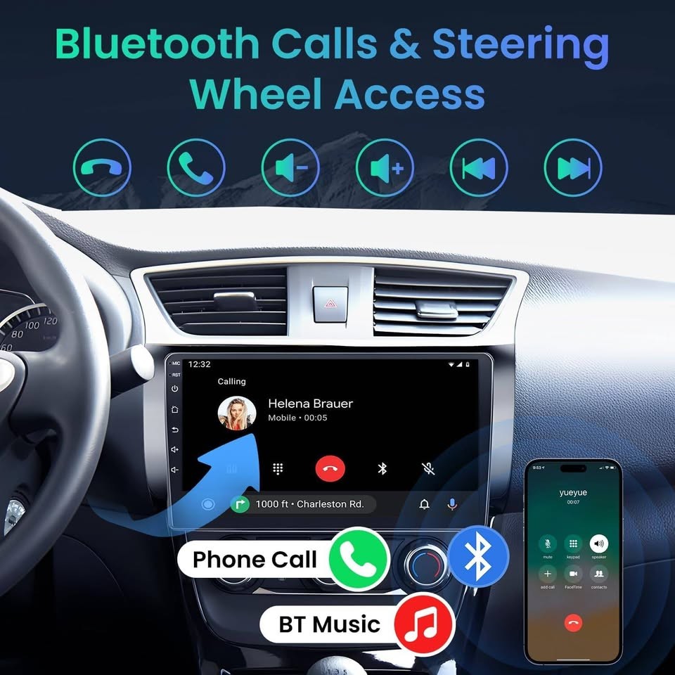 Car Radio Nissan Sentra 2013-2017 10″ 1280×800 CarPlay Android Auto GPS