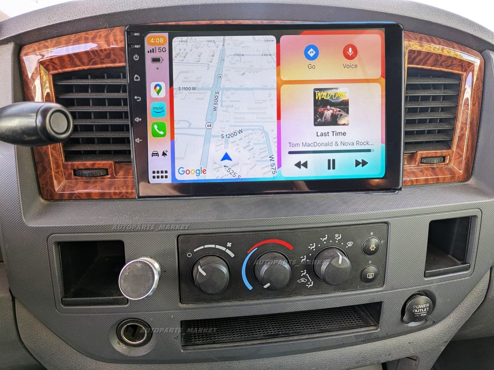 Android 13 For 2006-2008 Dodge Ram 1500 2500 3500 CarPlay Car Stereo Radio GPS