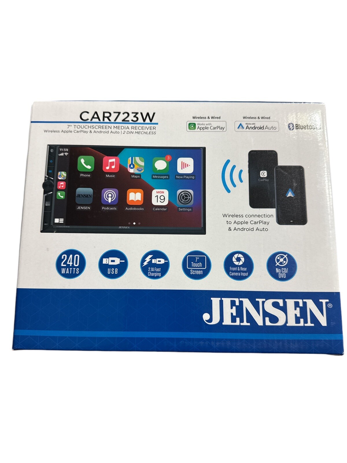 Jensen Android Apple Carplay Car Radio Stereo For 2004-2012 Ford Lincoln Mercury
