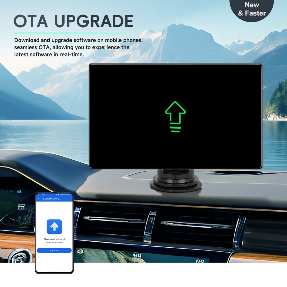 9inch Touch Screen Car Radio Apple CarPlay Android Car Compatible BT5.0 Wireless