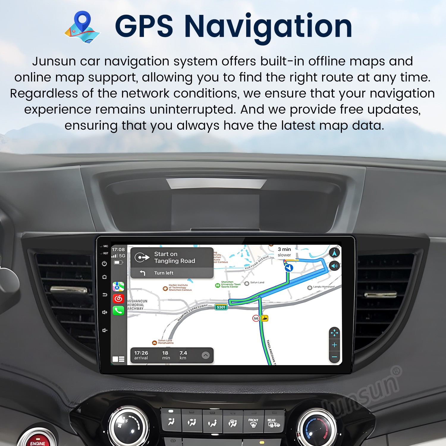 For Honda CRV 2012-2016 6+128G 8Core CarPlay Android15 Car Stereo Radio GPS Navi