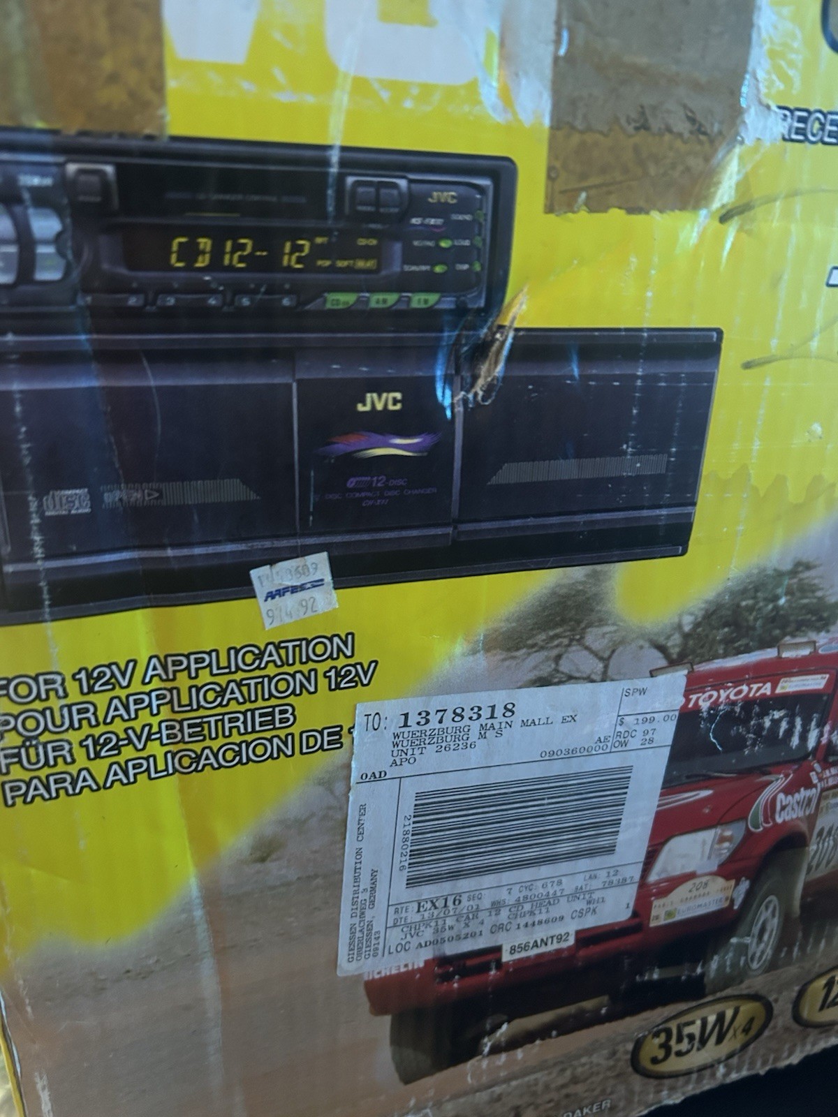 JVC CH-PK11 Cassette Receiver & CD Changer System KS-FX11 CH-X11