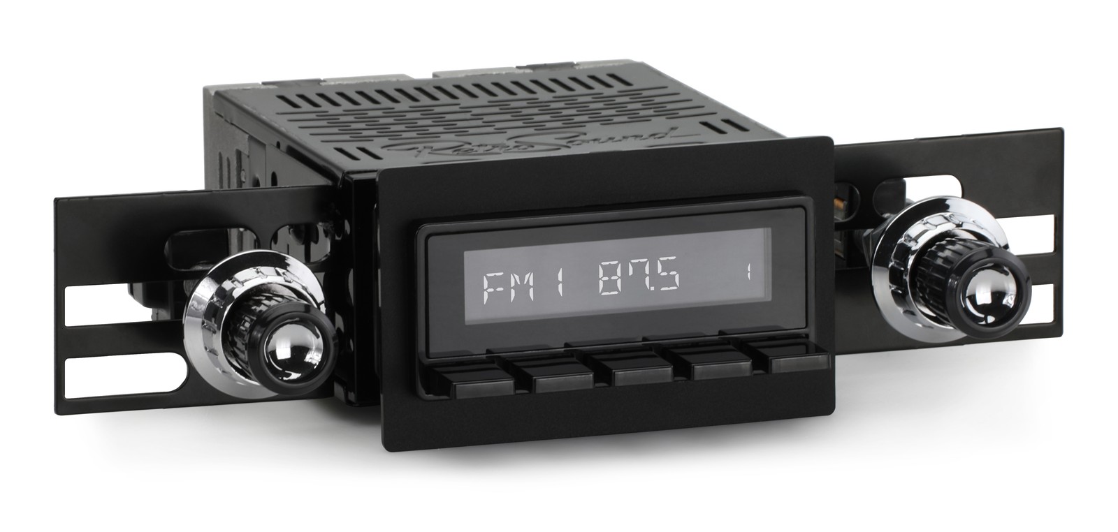 1966-71 International Scout Denver Radio M1 AM/FM RDS 25-85 Knobs Black