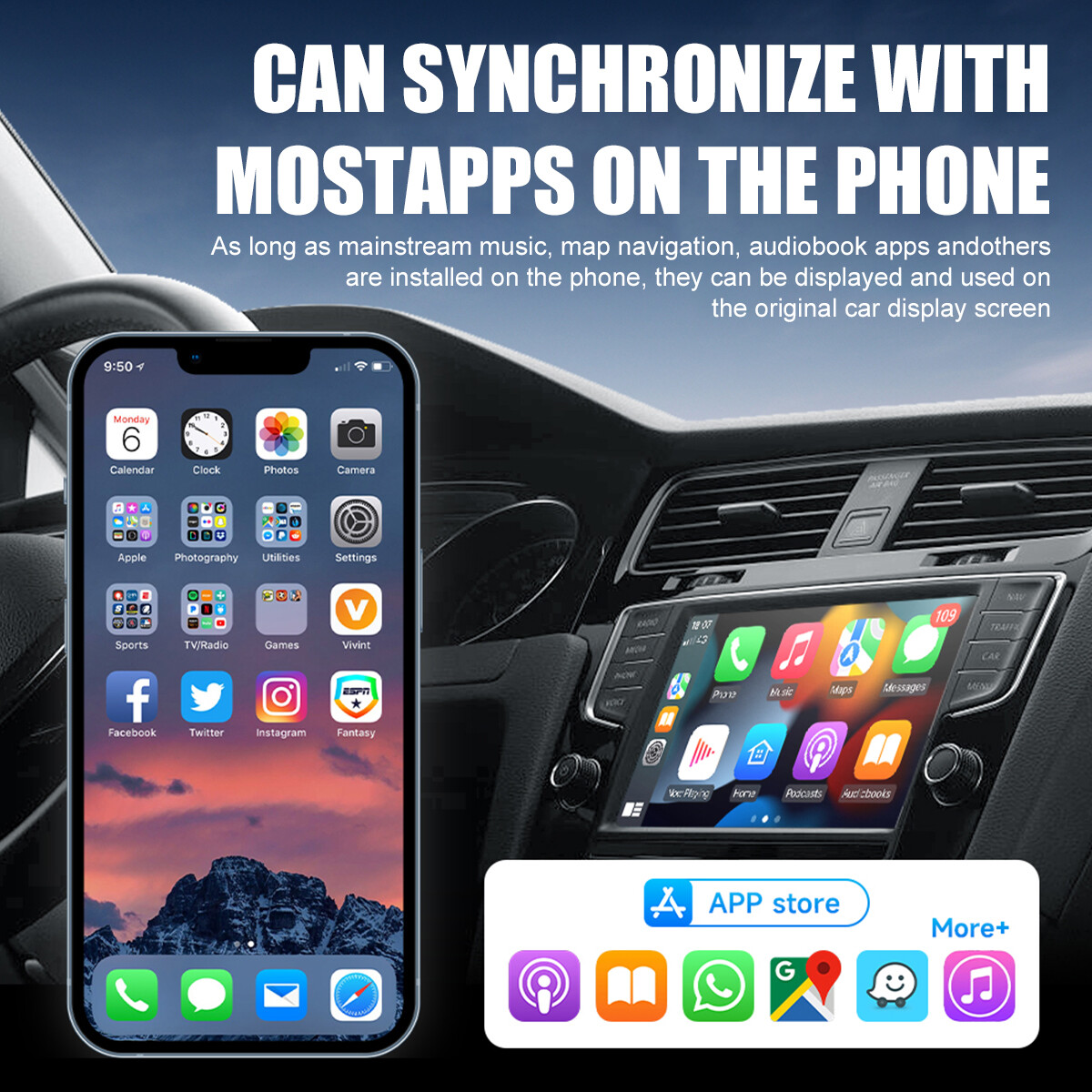 USB Type C Carplay Android Auto 2In1 Wireless Carplay Adapter, Wired To Wireless