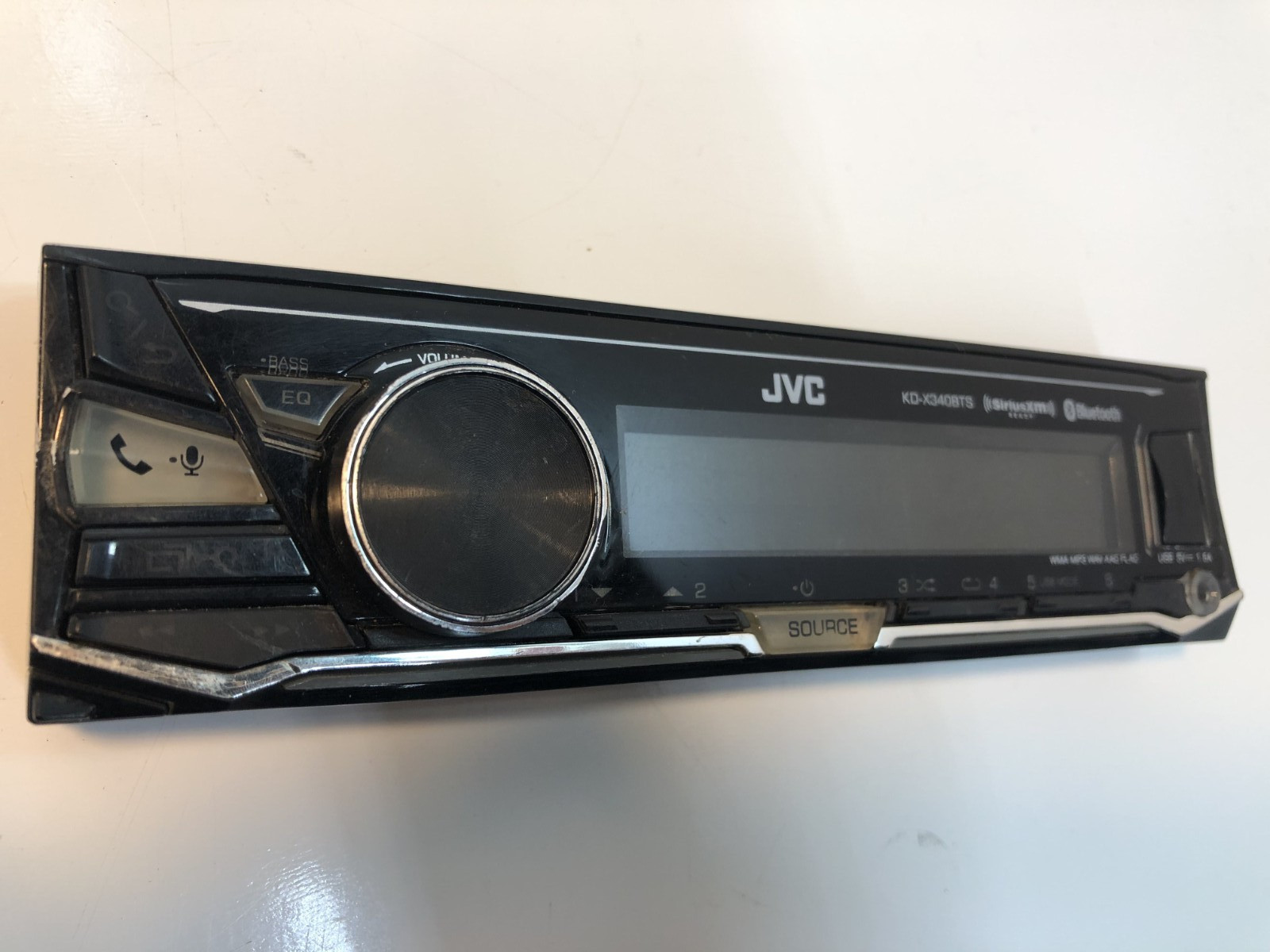 Used JVC KD-X340BTS Bluetooth Media Player Android iPhone AM FM USB Aux 6Ch