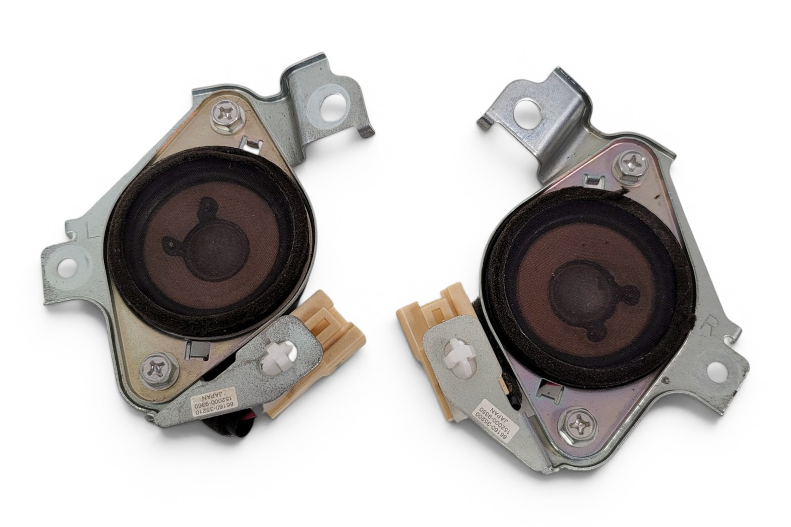 2007-2014 Toyota FJ Cruiser Front Dashboard Audio Radio Dash Speaker Set, F030,