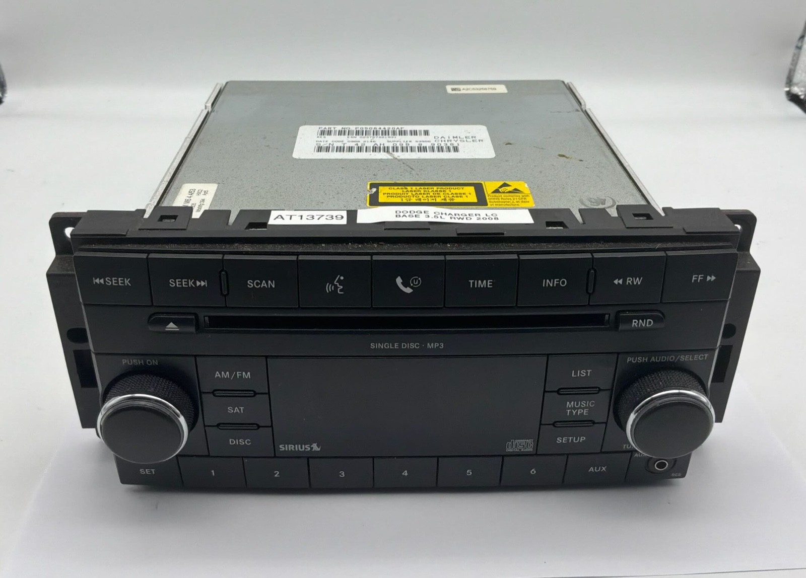 OEM 08-10 Dodge Charger AM FM Radio MP3 Single Disc CD Player Satellite Receiver