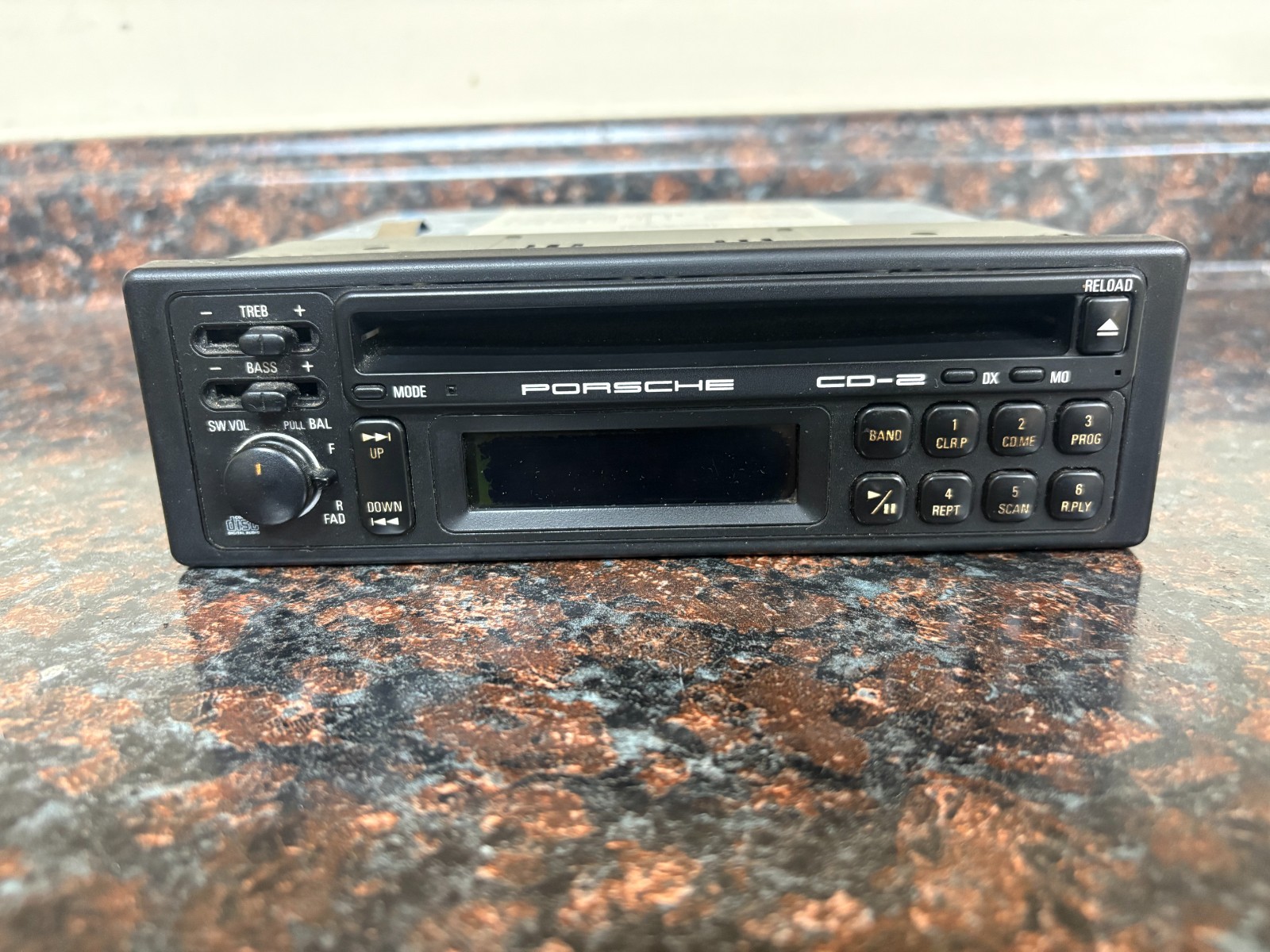 Porsche 911 964 944 928 OEM Alpine CD-2 Radio CD Player W/ Code Card Manual Test