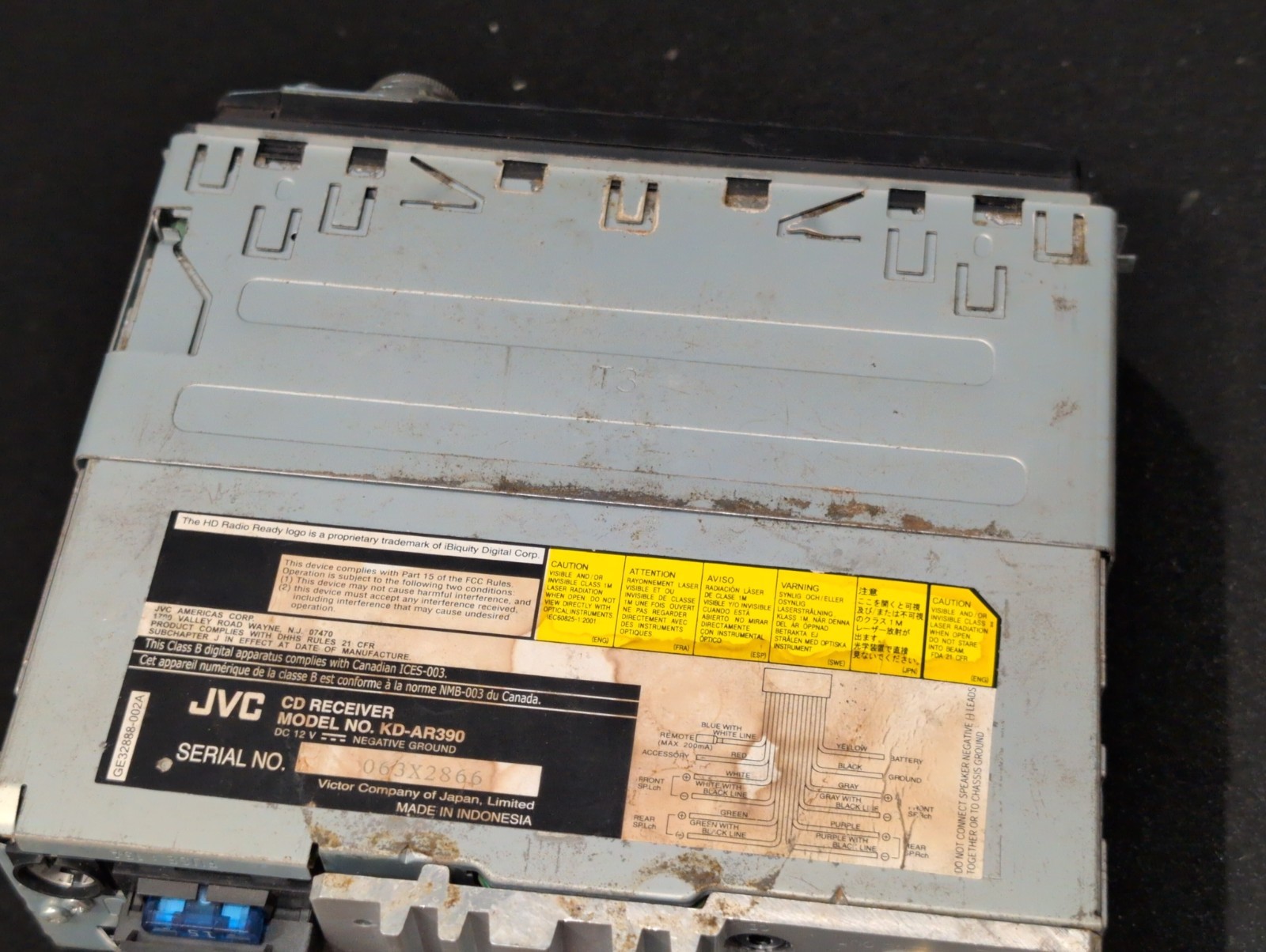JVC KD-AR390 AM FM Radio CD Receiver MP3 Player FREE SHIPPING