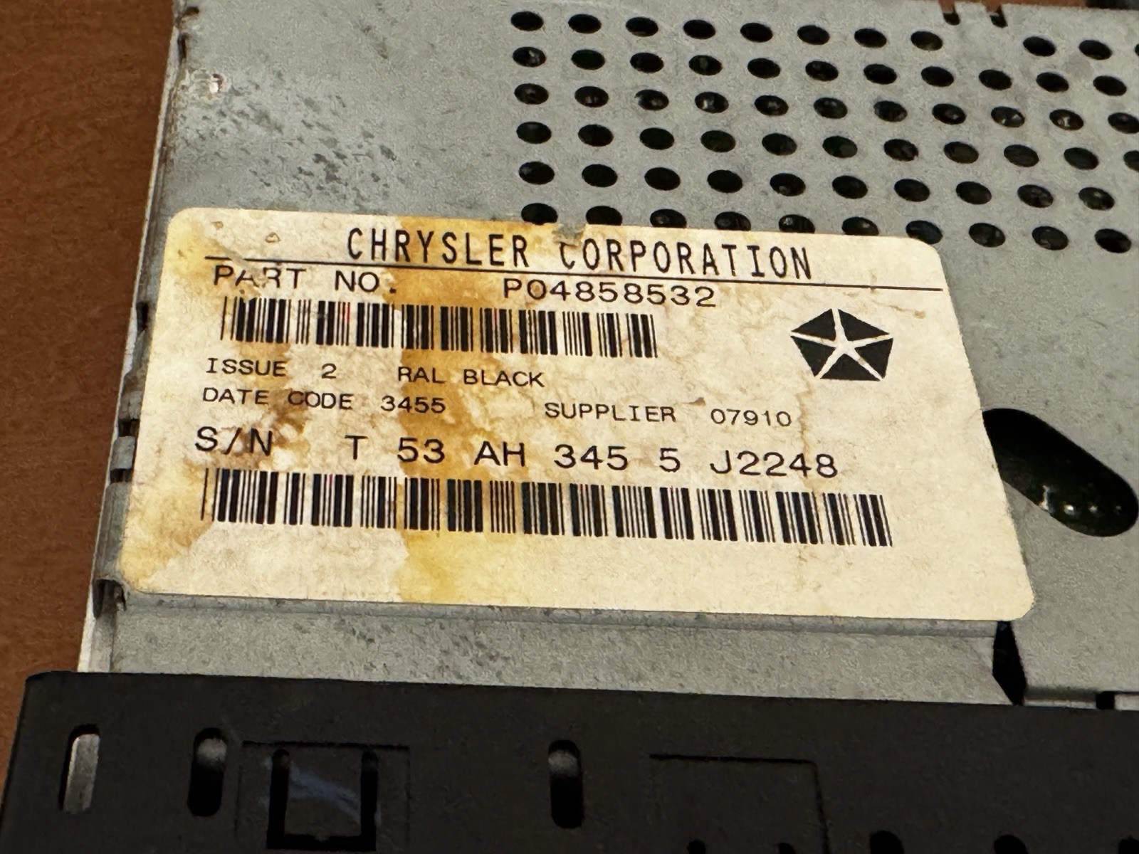 OEM Chrysler Dodge Jeep Plymouth AM FM Radio P04858532 Factory Stereo Untested