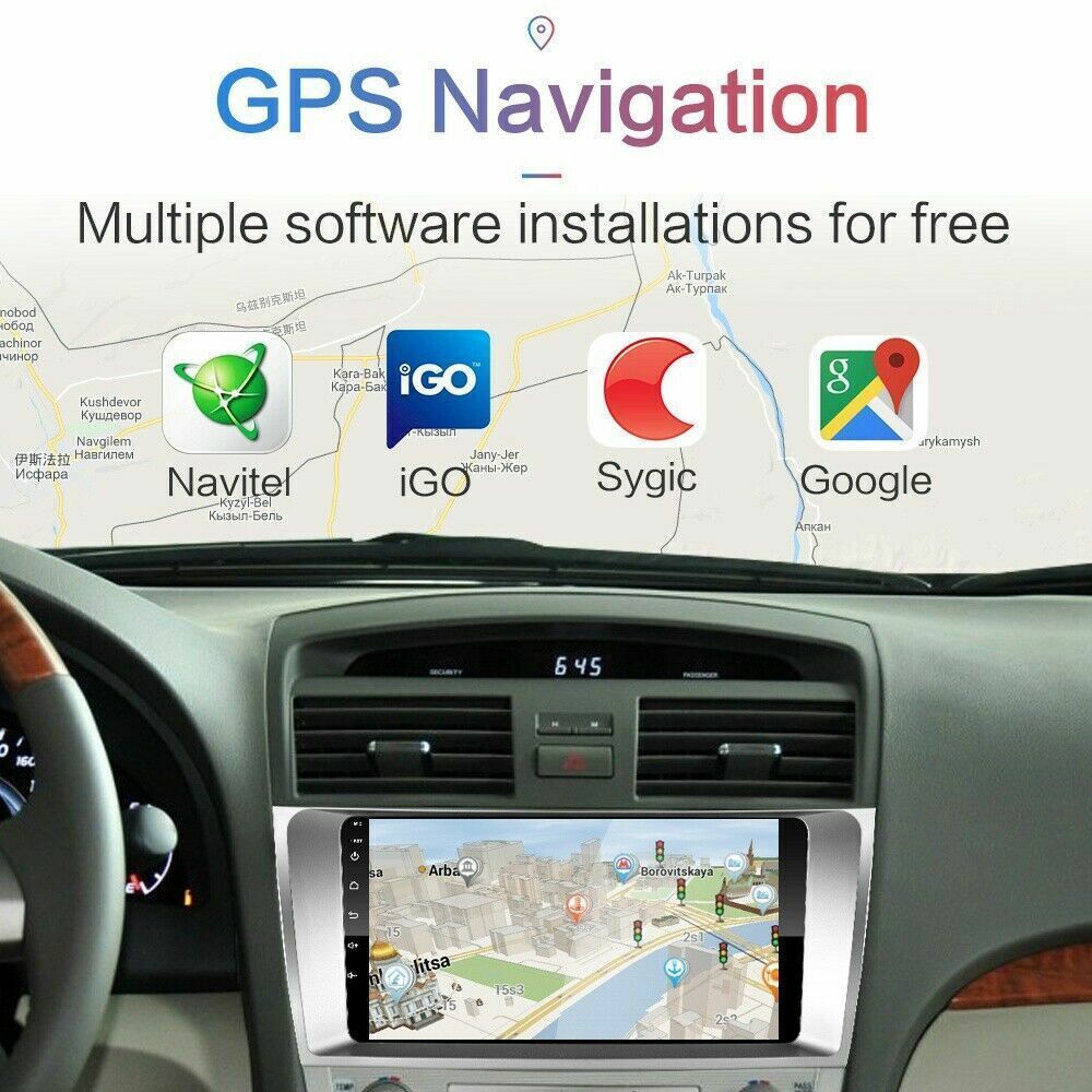 Android 12 Apple CarPlay GPS Navi For Toyota Camry 2007-2011 Car Stereo Radio