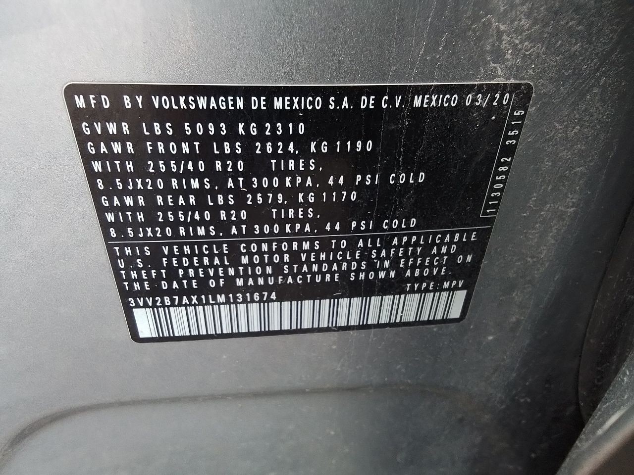 2018-2023 Volkswagen ATLAS Radio Display Screen and Controls w/o Navigation