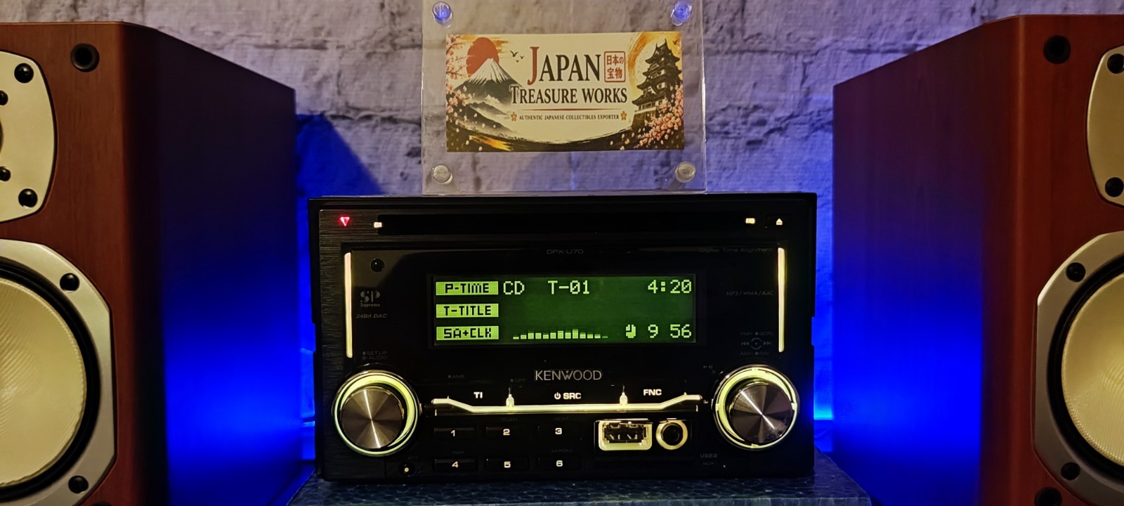 Kenwood DPX-U70 2DIN CD USB AUX MP3 AAC WMA JDM Car Stereo Tested