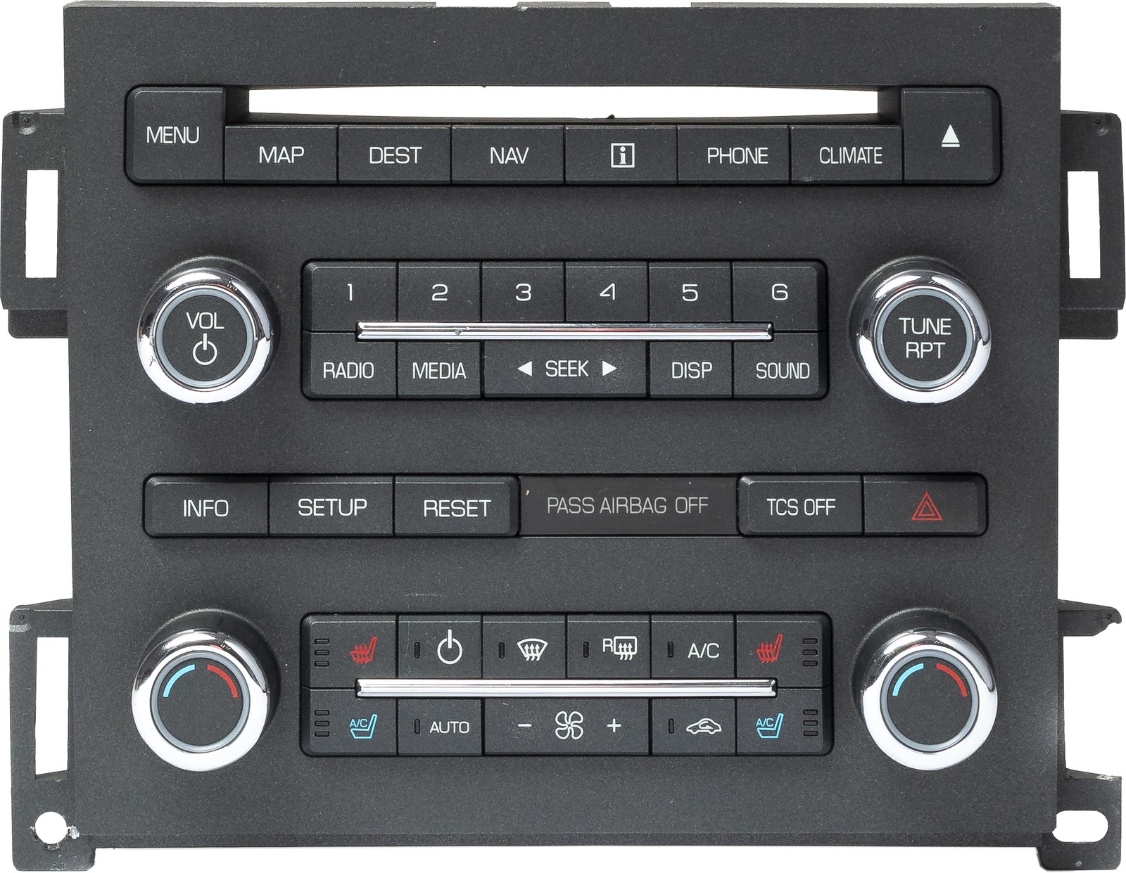 2011-12 Lincoln MKS Multimedia Climate Control Panel Model Number BA5T-18A802-AD