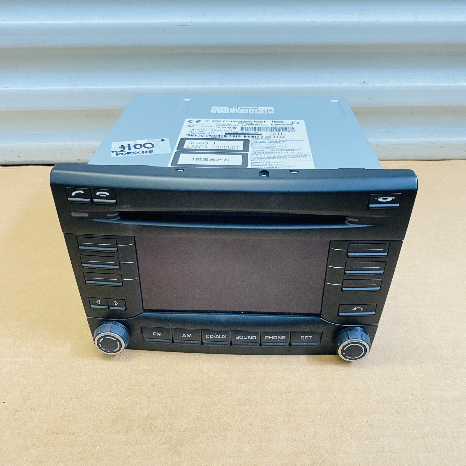 Porsche CDR30 CQ-JX0770G Radio CD Player OEM 2009-2012 Cayman Boxster 911 977