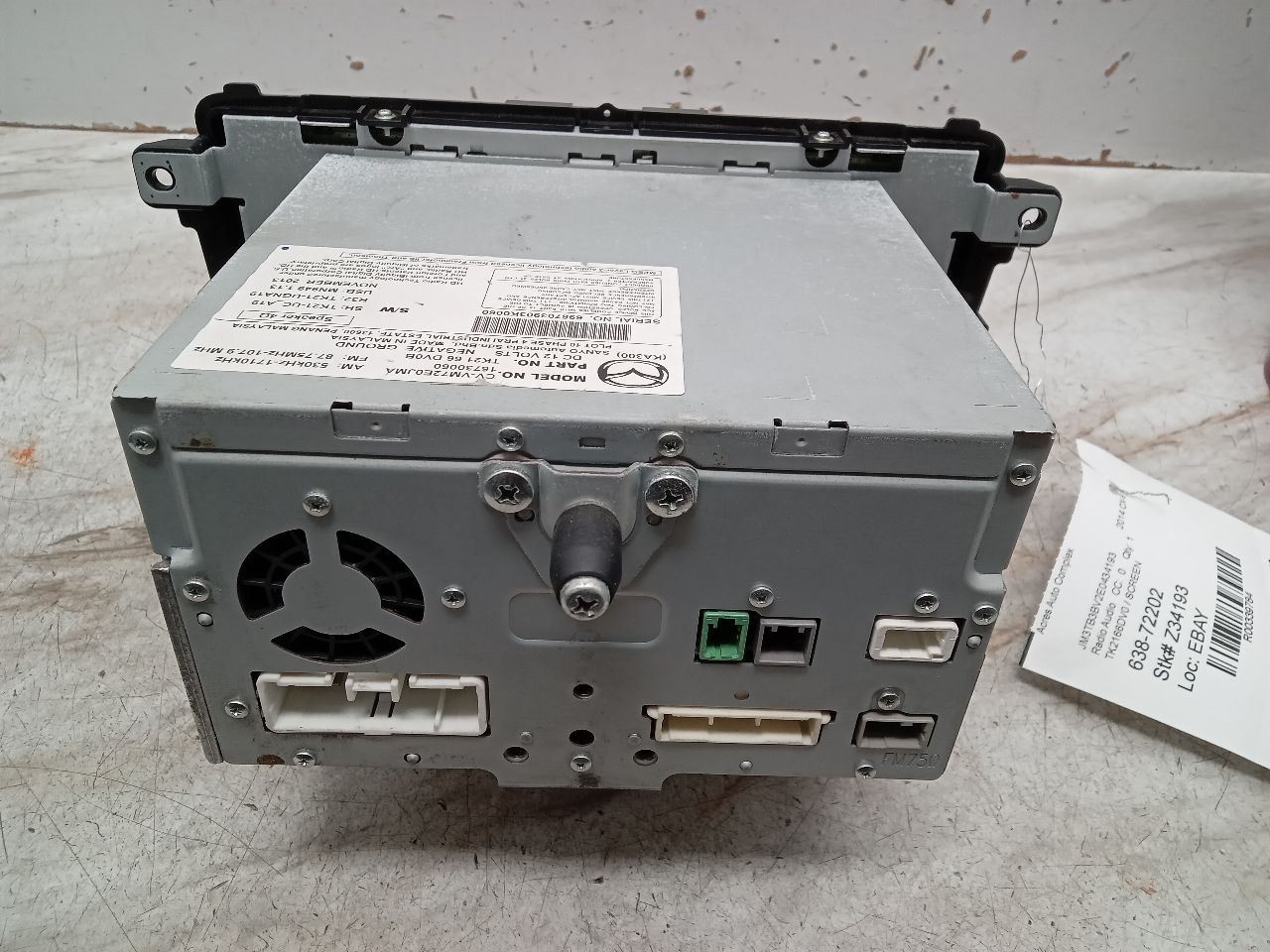 Audio Equipment Radio Receiver Bluetooth Am-fm-cd Fits 13-15 MAZDA CX-9 339784