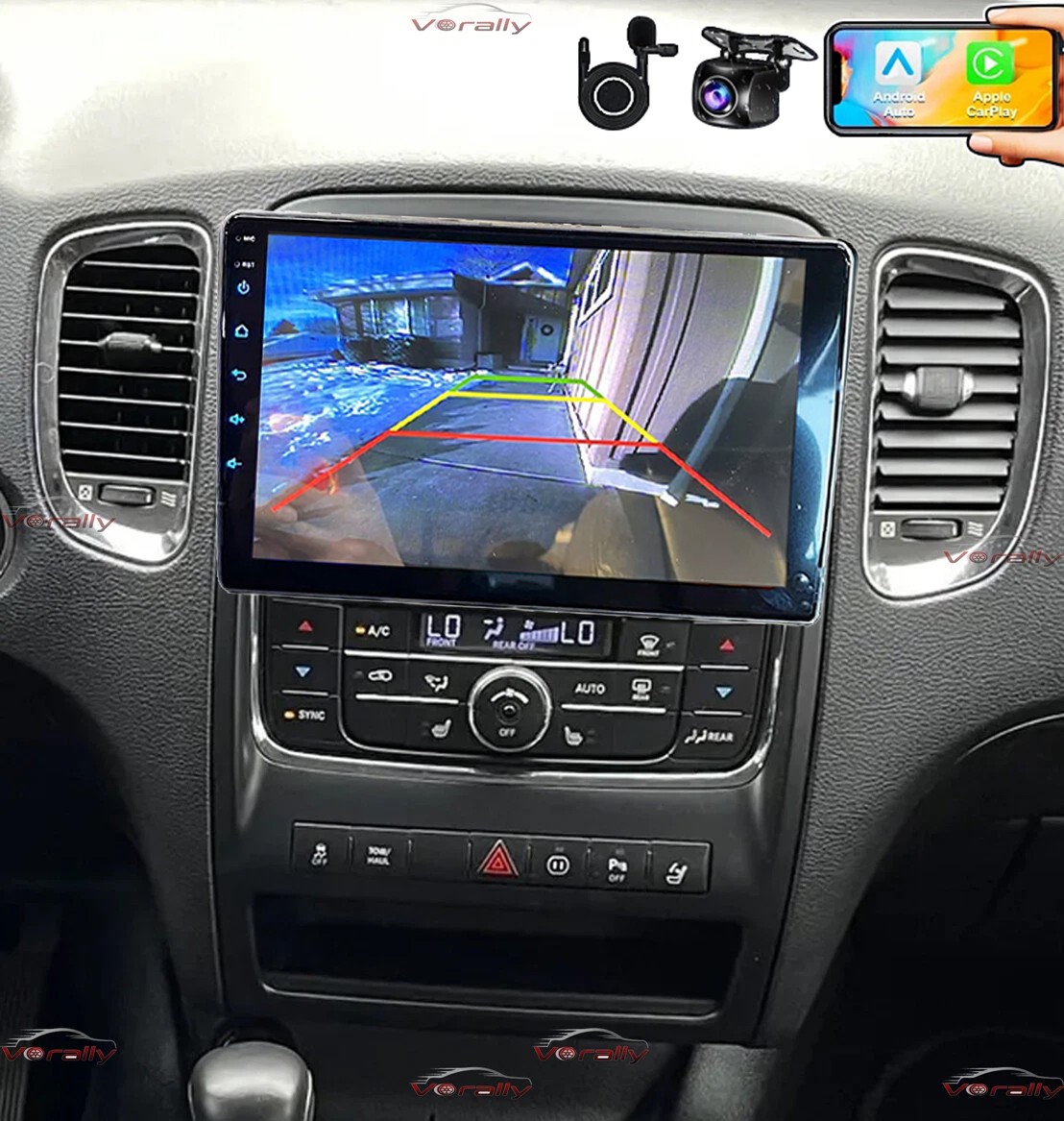 For 2011-2013 Dodge Durango Wifi CarPlay Car Radio GPS Stereo Android 15 4+64G