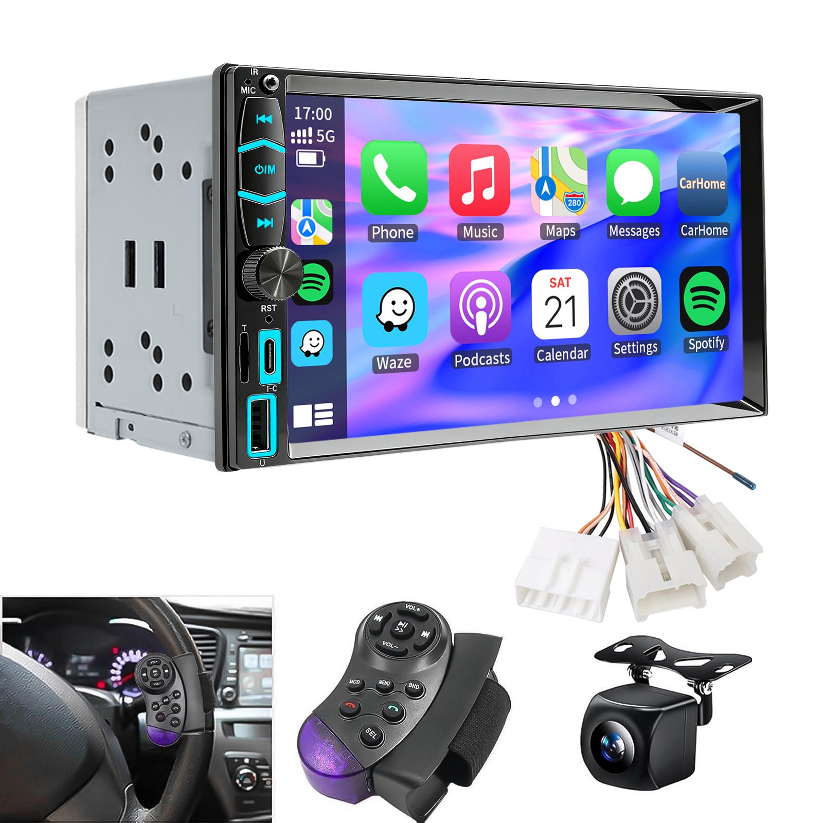 For Scion xD 2007–2014 Android Auto Apple Carplay GPS Car Stereo Radio BT Player