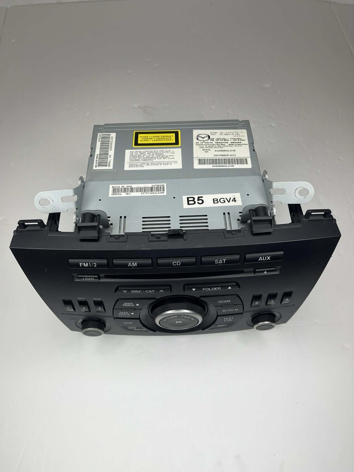 2010-2013 Mazda 3 Radio CD Player Head Unit BBM5-66-AR0 BGV4-66-9R0A OEM