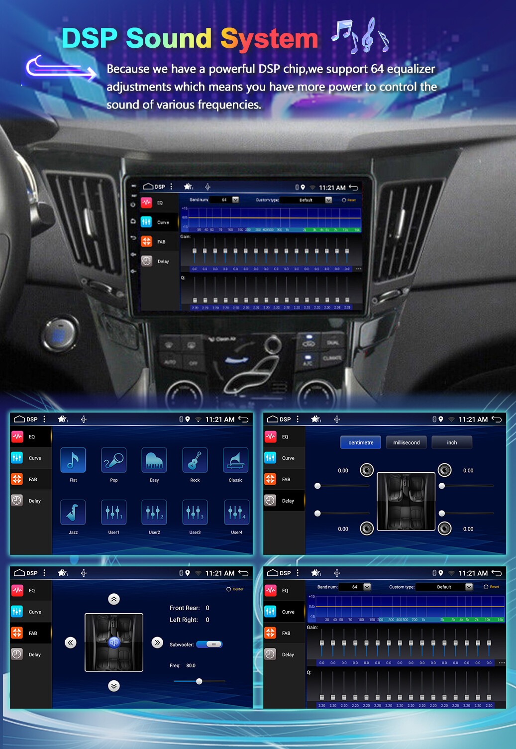 Car Radio Stereo FOR Hyundai Sonata 2011-2015 Car Play GPS Android 14 AHD 8 CORE